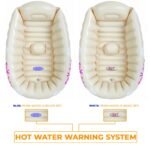 Inflatable Baby Bath with Heat Sensor for Travel