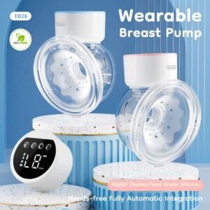 Hands Free Wearable Breast Pump with Quiet Operation