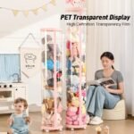 Transparent Plush Toy Storage Box with Zipped Lid
