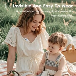 Hands-Free Wearable Electric Breast Pump with LED Display
