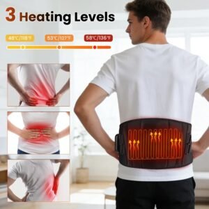 Electric Heated Waist Support Belt with Vibration
