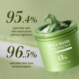 Holy Basil Bubble Clay-to-Foam Face Mask