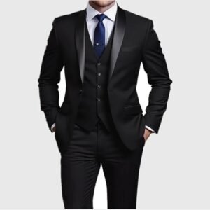 Men's Slim Fit Tuxedo Suit for Weddings & Formal Events