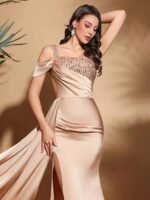 Stylish Asymmetrical Slim Party Dress for Women