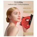 LED Red Light Therapy Face Mask with Remote Control