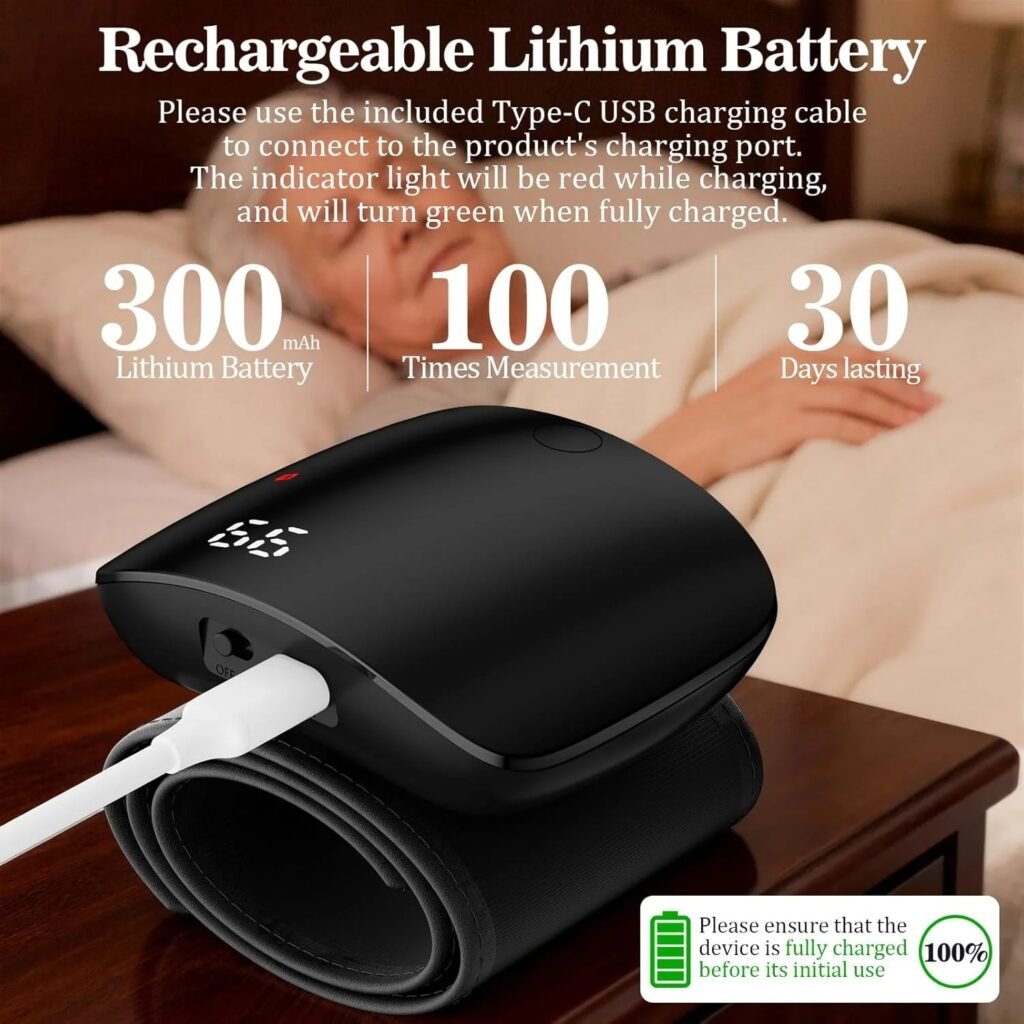 Digital Wrist Blood Pressure Monitor with Heart Rate