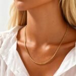 Unisex Stainless Steel Box Chain Necklace