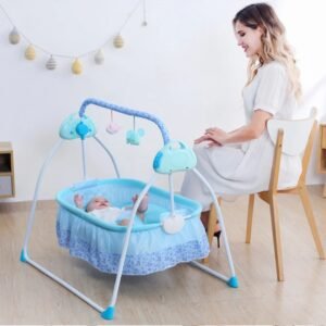 Smart Electric Baby Cradle Bed with Gentle Rocking