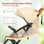Portable Baby Stroller with One-Hand Folding