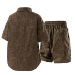Men's Casual Short Sleeve Shirt and Shorts Set
