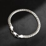 925 Sterling Silver Flat Chain Bracelet