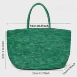 Large Handwoven Rattan Tote Bag for Women