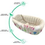 Inflatable Baby Bath with Heat Sensor for Travel