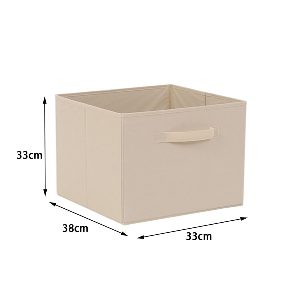 Foldable Fabric Storage Cubes with Handles for Home