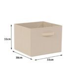 Foldable Fabric Storage Cubes with Handles for Home