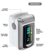 HealthTree Finger Pulse Oximeter with Bluetooth App