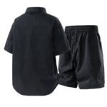 Men's Casual Short Sleeve Shirt and Shorts Set