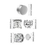 Men's Magnetic Crystal No-Pierce Stud Earrings