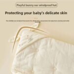 Soft Cotton Baby Swaddle Blanket with Bunny Ears