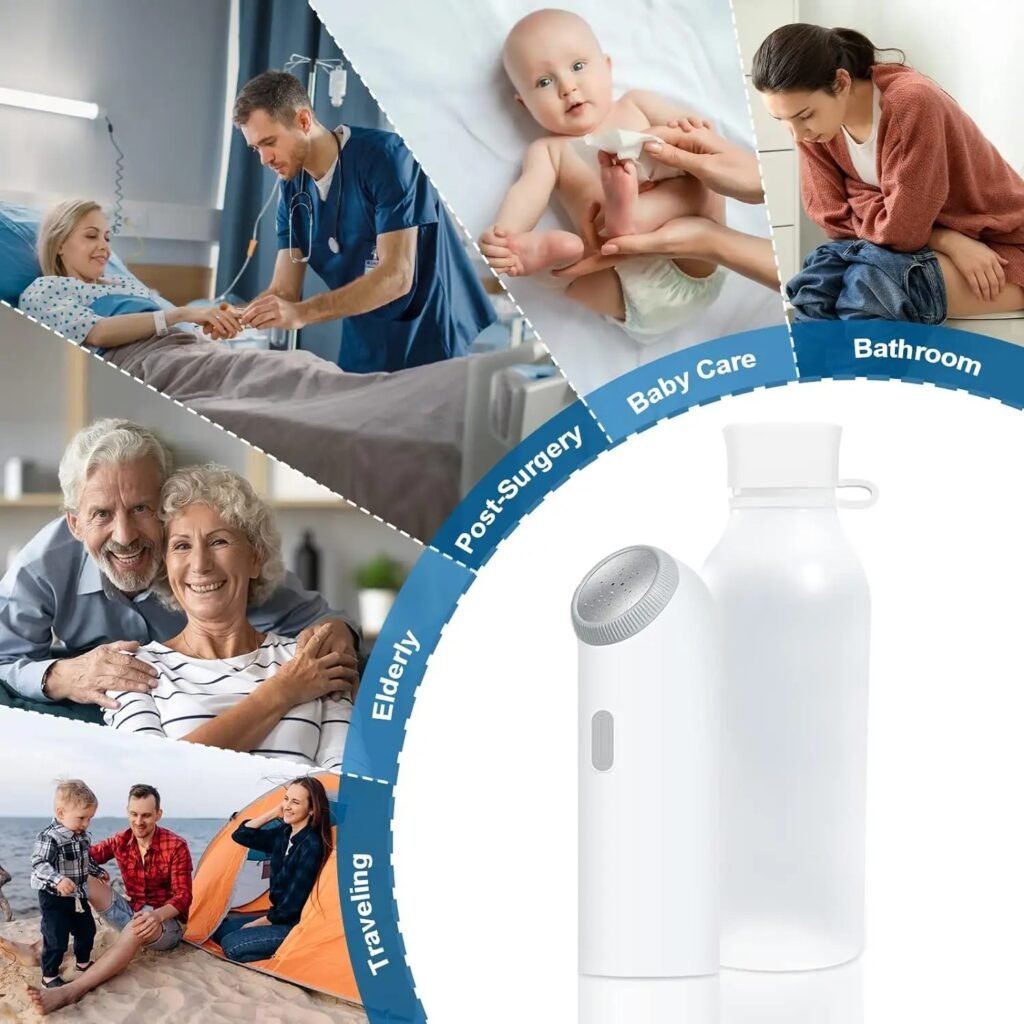 Portable Electric Bidet Sprayer with Water Bottle