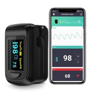 HealthTree Finger Pulse Oximeter with Bluetooth App