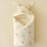 Soft Cotton Baby Swaddle Blanket with Bunny Ears