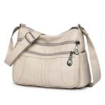 Vintage Leather Women's Multi-Pocket Crossbody Bag