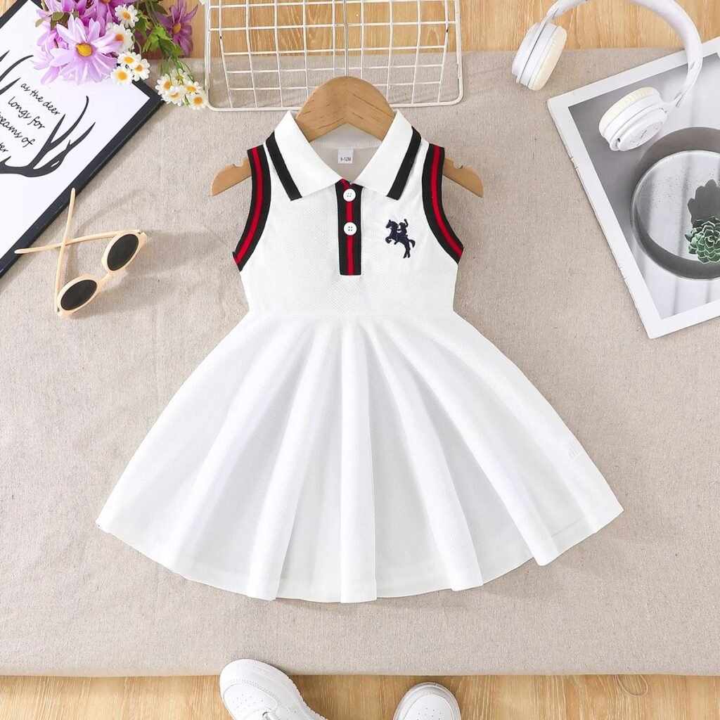 Baby Girls Sleeveless Polo Dress