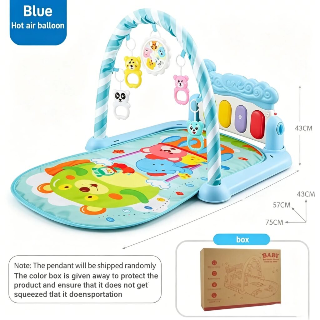 Foldable Baby Play Gym with Lights and Toys