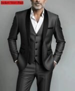 Men's Slim Fit Tuxedo Suit for Weddings & Formal Events