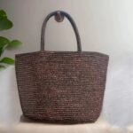 Large Handwoven Rattan Tote Bag for Women