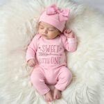 Newborn Photography Romper with Bow Hat