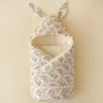 Soft Cotton Baby Swaddle Blanket with Bunny Ears