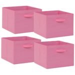 Foldable Fabric Storage Cubes with Handles for Home