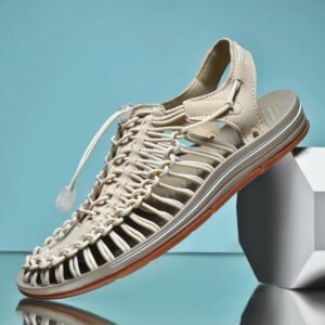 Men's Leather Roman Sandals for Summer