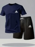 Men's Quick-Dry Sports T-Shirt and Shorts Set