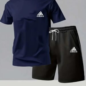 Men's Quick-Dry Sports T-Shirt and Shorts Set
