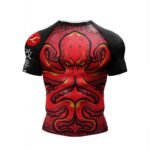 Men's Pink BJJ Rash Guard Short Sleeve Training Top