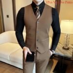 Men's Formal Waistcoat Smart Wedding Business Vest