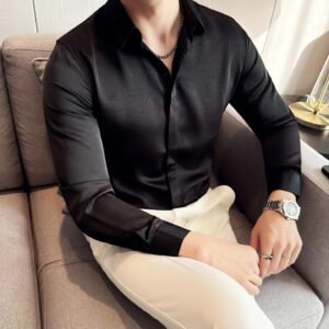 Men's Luxury Slim Fit Long Sleeve Shirt
