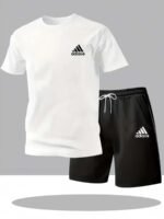 Men's Quick-Dry Sports T-Shirt and Shorts Set