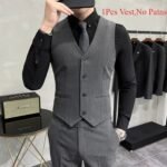 Men's Formal Waistcoat Smart Wedding Business Vest