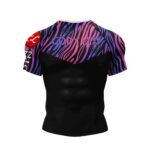 Men's Pink BJJ Rash Guard Short Sleeve Training Top