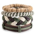 Men's Viking Gothic Multilayer Leather Bracelet