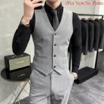Men's Formal Waistcoat Smart Wedding Business Vest