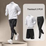 Men's Quick-Dry Half-Zip Running Jacket and Trousers Set
