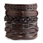 Men's Viking Gothic Multilayer Leather Bracelet