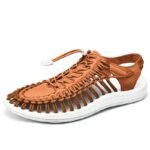 Men's Leather Roman Sandals for Summer