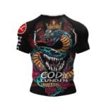 Men's Pink BJJ Rash Guard Short Sleeve Training Top