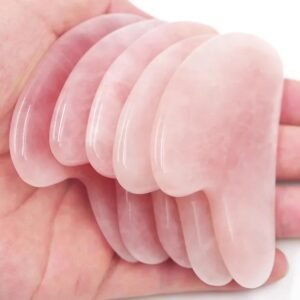 Heart-Shaped Jade Gua Sha Facial Massage Tool